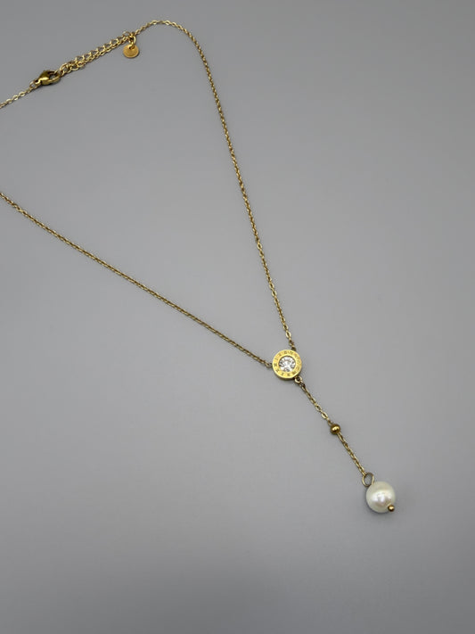 AMANTEA Pearl Drop Necklace