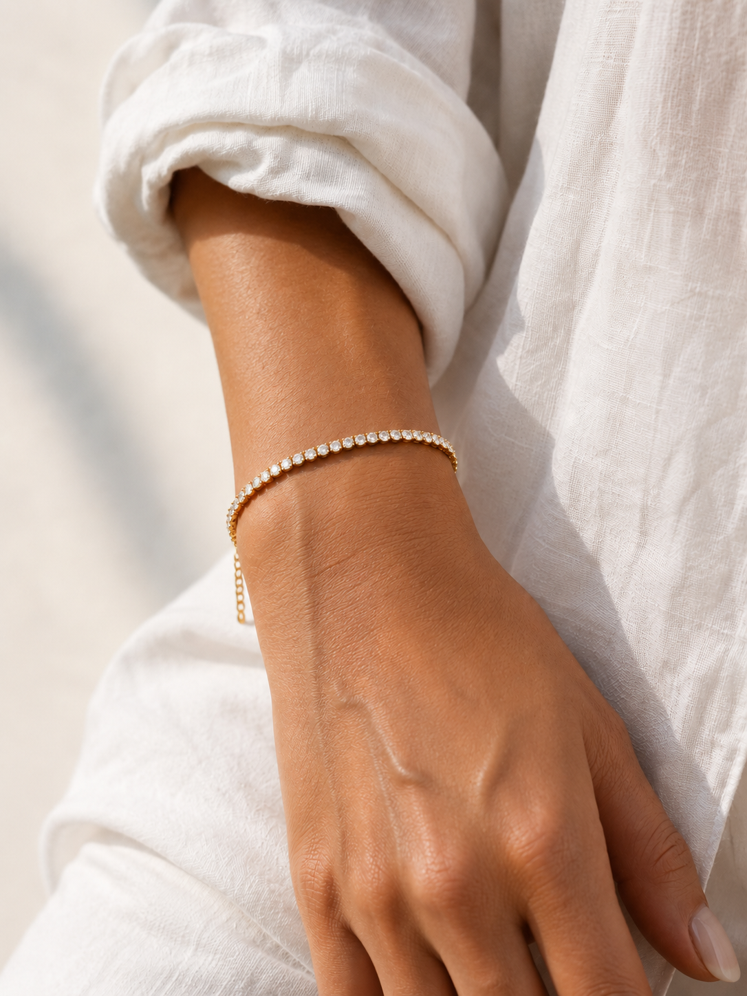Splendida Tennisarmband Goldfarben