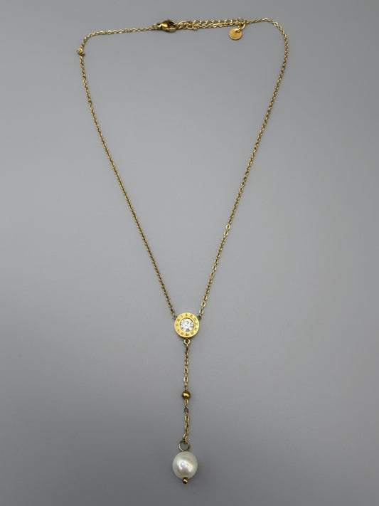 AMANTEA Pearl Drop Necklace